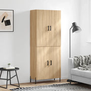 Credenza-Buffet-Armadio da cucina Rovere Sonoma 69,5x34x180 cm in Legno Multistrato 221242
