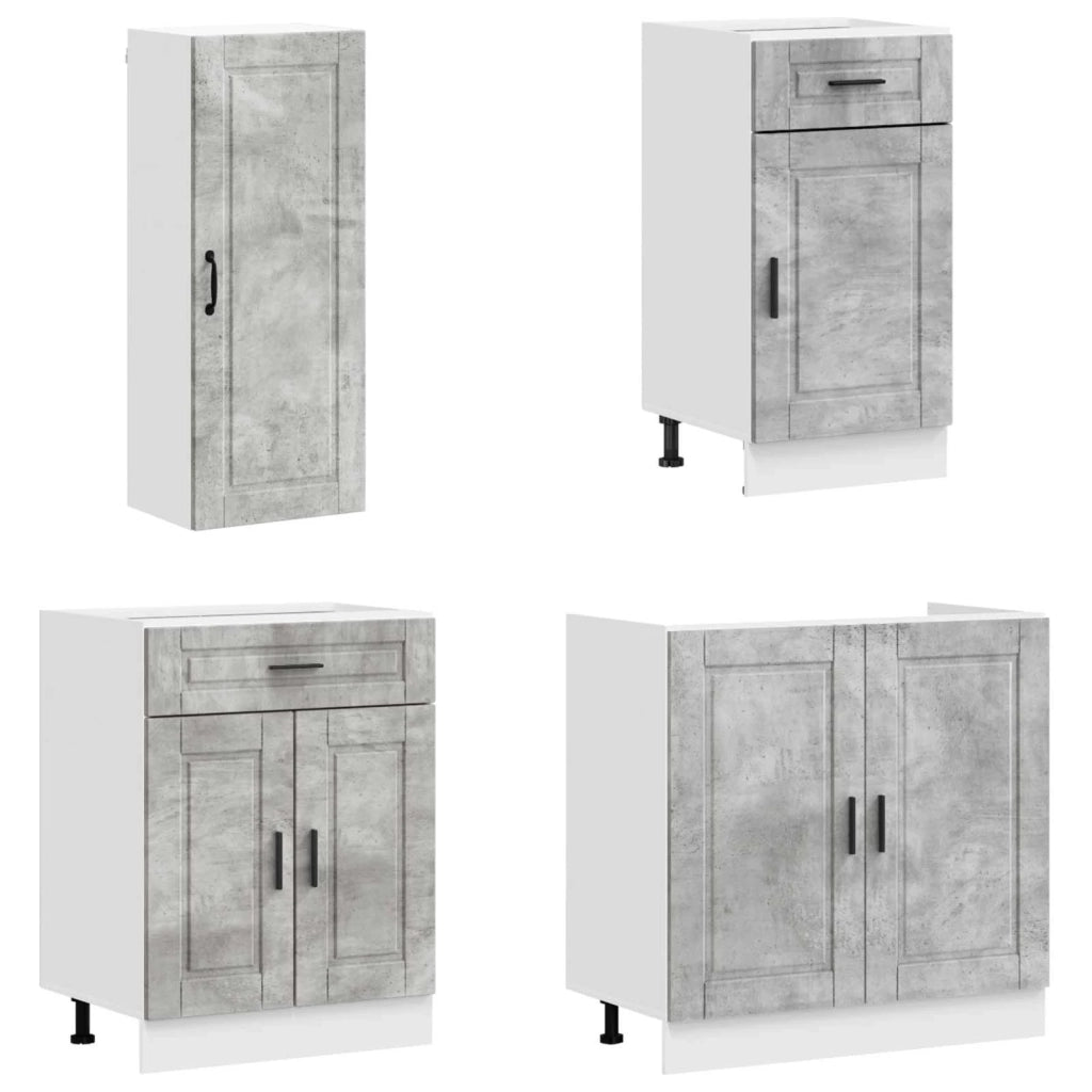 Unità Cucina PORTO 8 pcs Grigio Cemento Legno ingegnerizzato 3438166