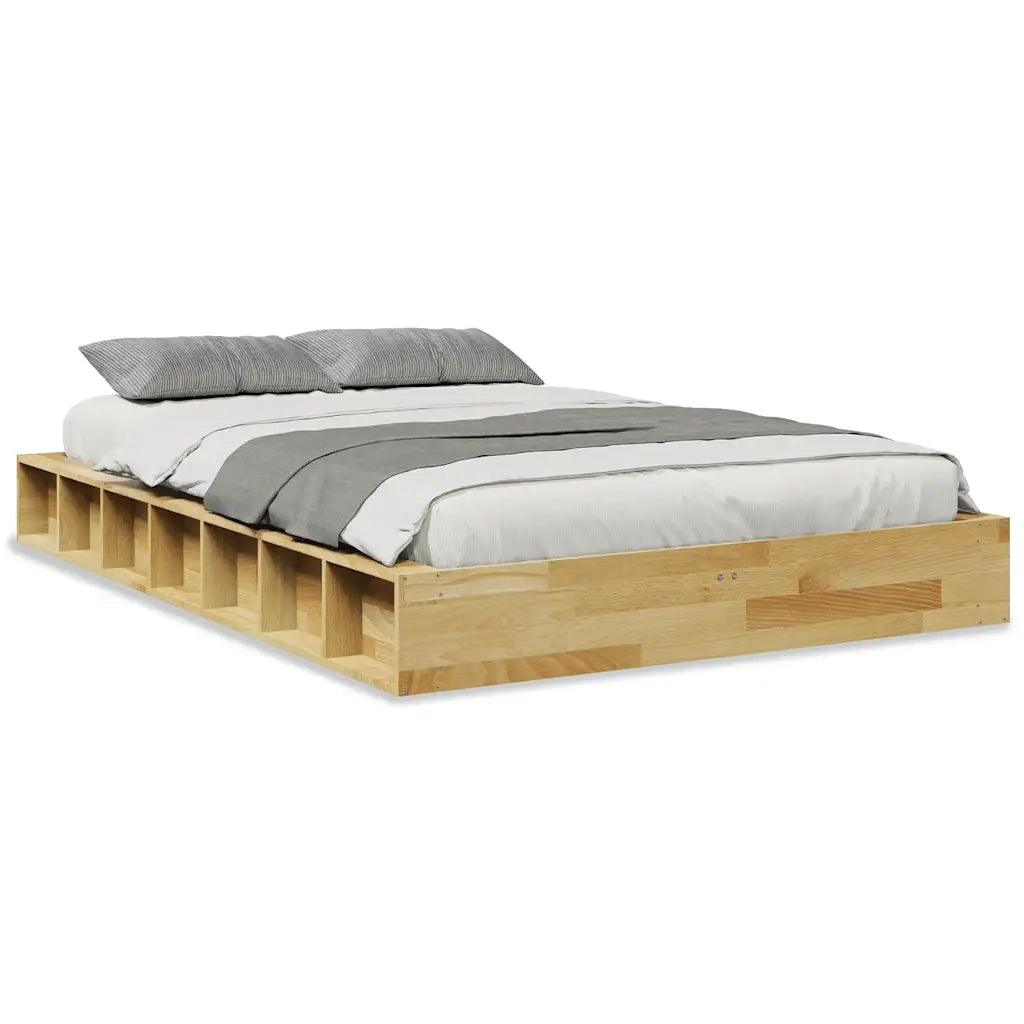 Struttura Letto Senza Materasso 120x200 cm in Legno di Rovere 3324122