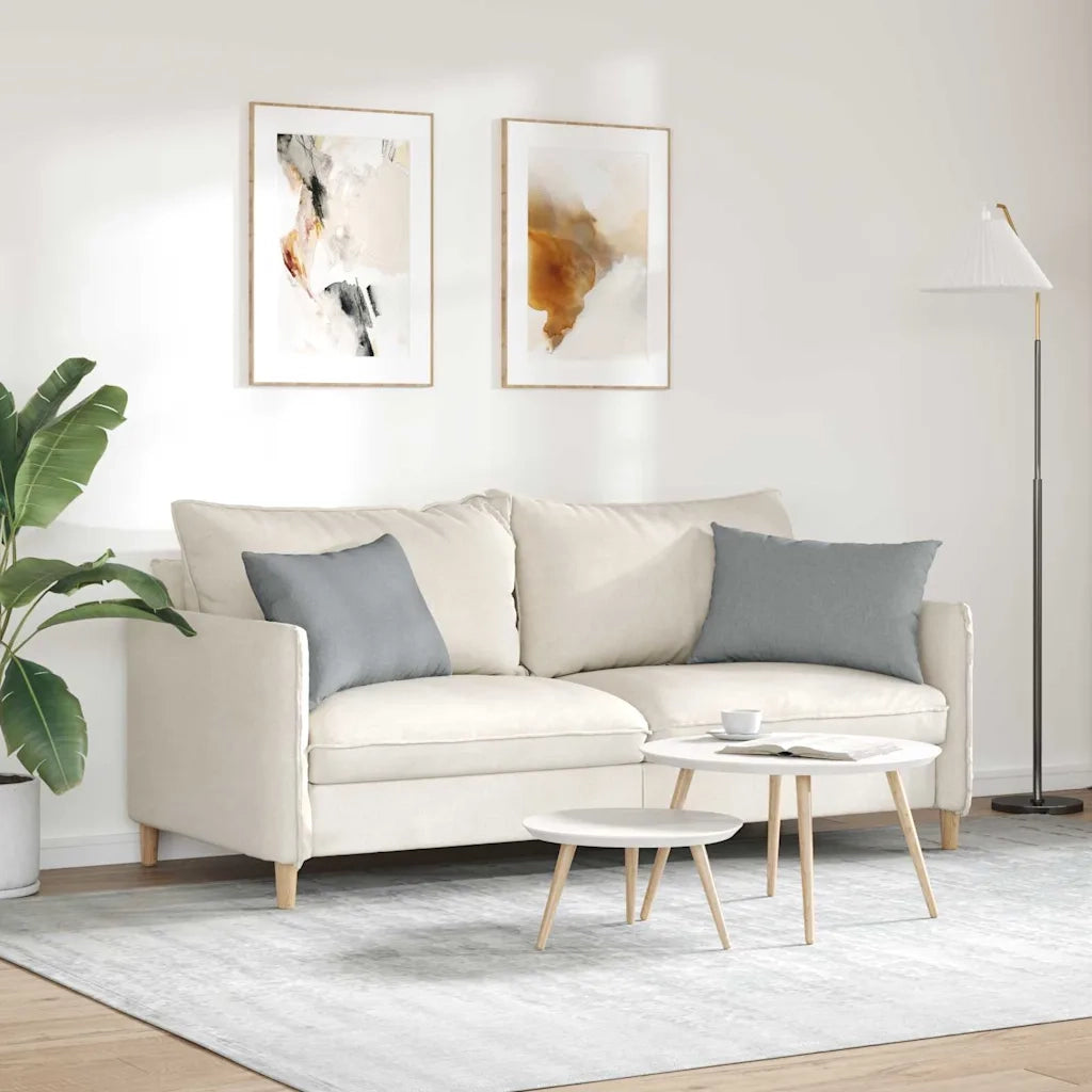 Cuscini da Divano 2 pz | Cuscini per sedie Grigio chiaro 60 x 40 cm Tessuto