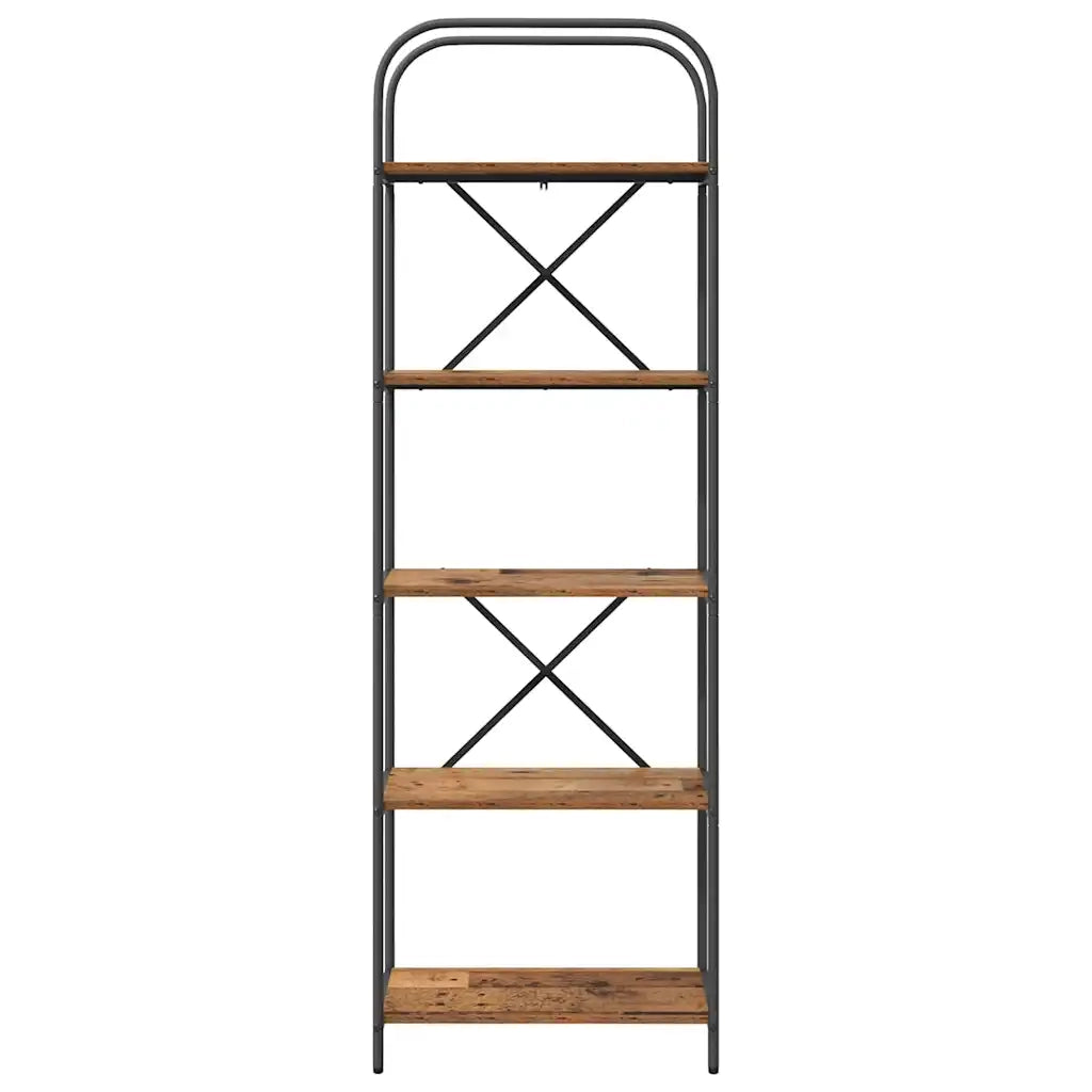 Libreria-Scaffale per Libri-Mobile di Stoccaggio Legno vecchio 60 x 30 x 183 cm Legno multistrato 657802