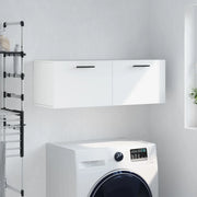 Mobile a Parete Bianco 100x36,5x35 cm in Legno Multistrato 830156