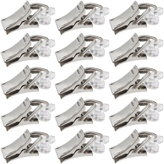 Kit di chiusura tenda 130 pezzi - Tende per doccia - Tende per porte - Tende per caravan - In acciaio inossidabile/PVC