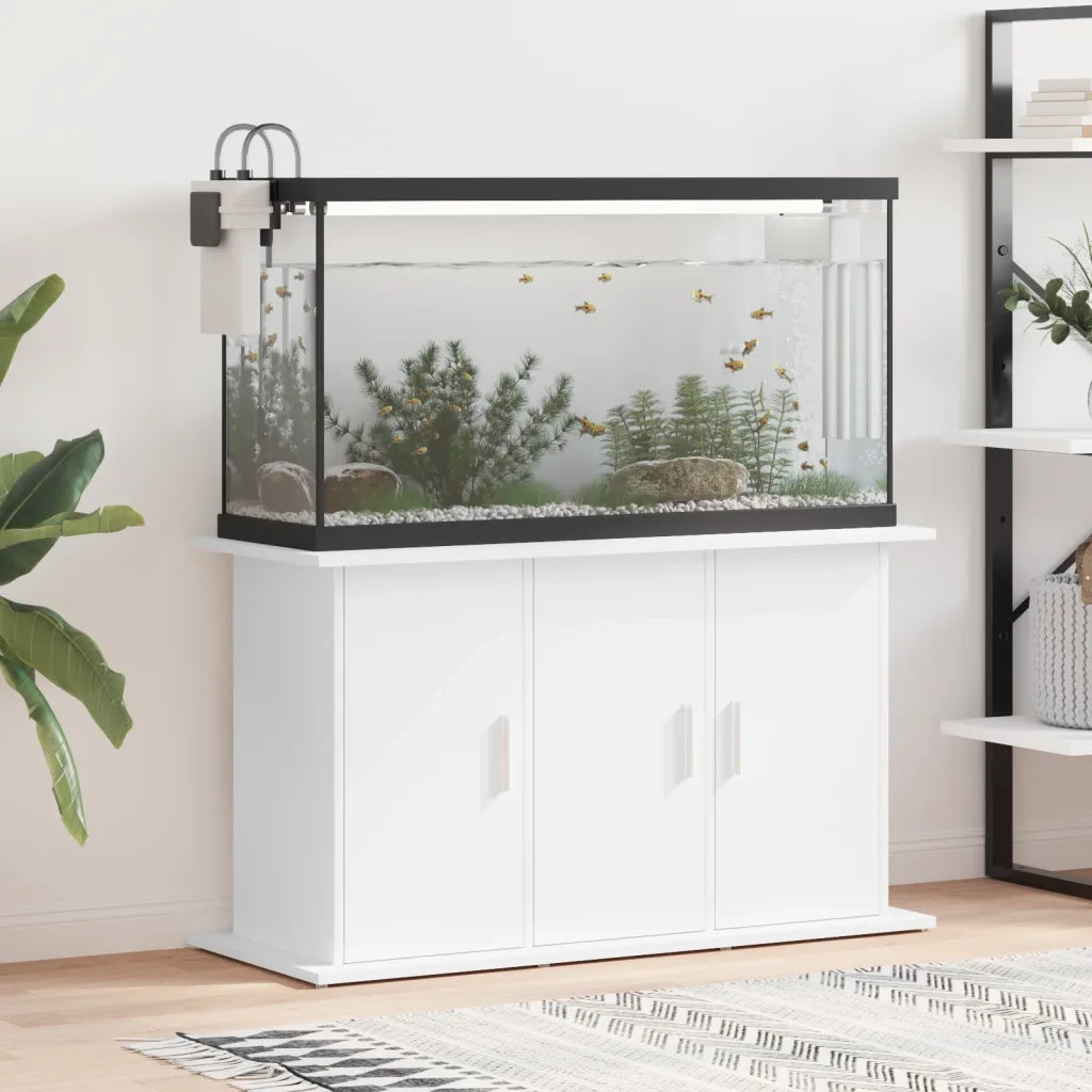 Supporto per Acquario 101x41x58 cm in Legno Multistrato Bianco CFW6792485