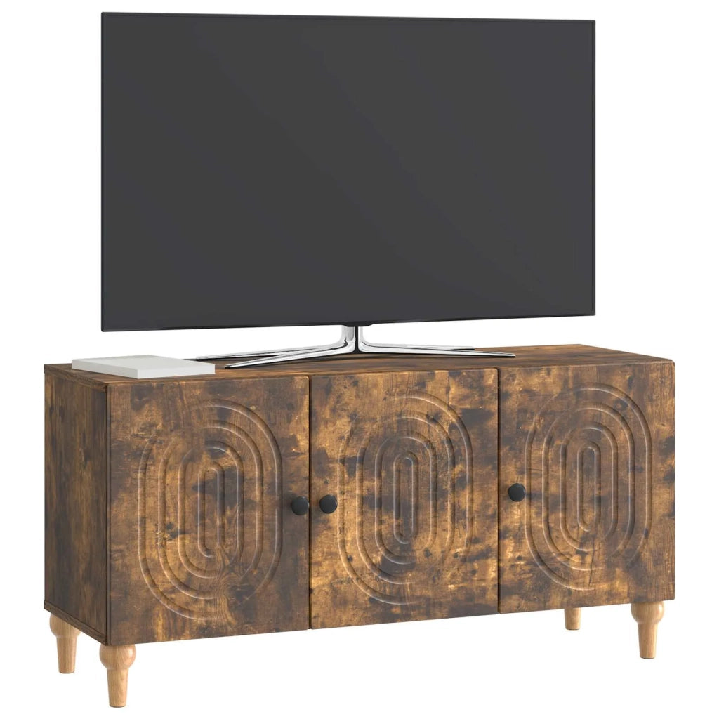 Mobile TV 99 x 34,5 x 50 cm Rovere Fumo Legno ingegnerizzato 894260