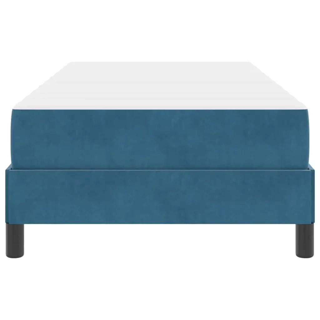 Letto a molle con materasso Blu Scuro 90 x 190 cm Tessuto 3398663