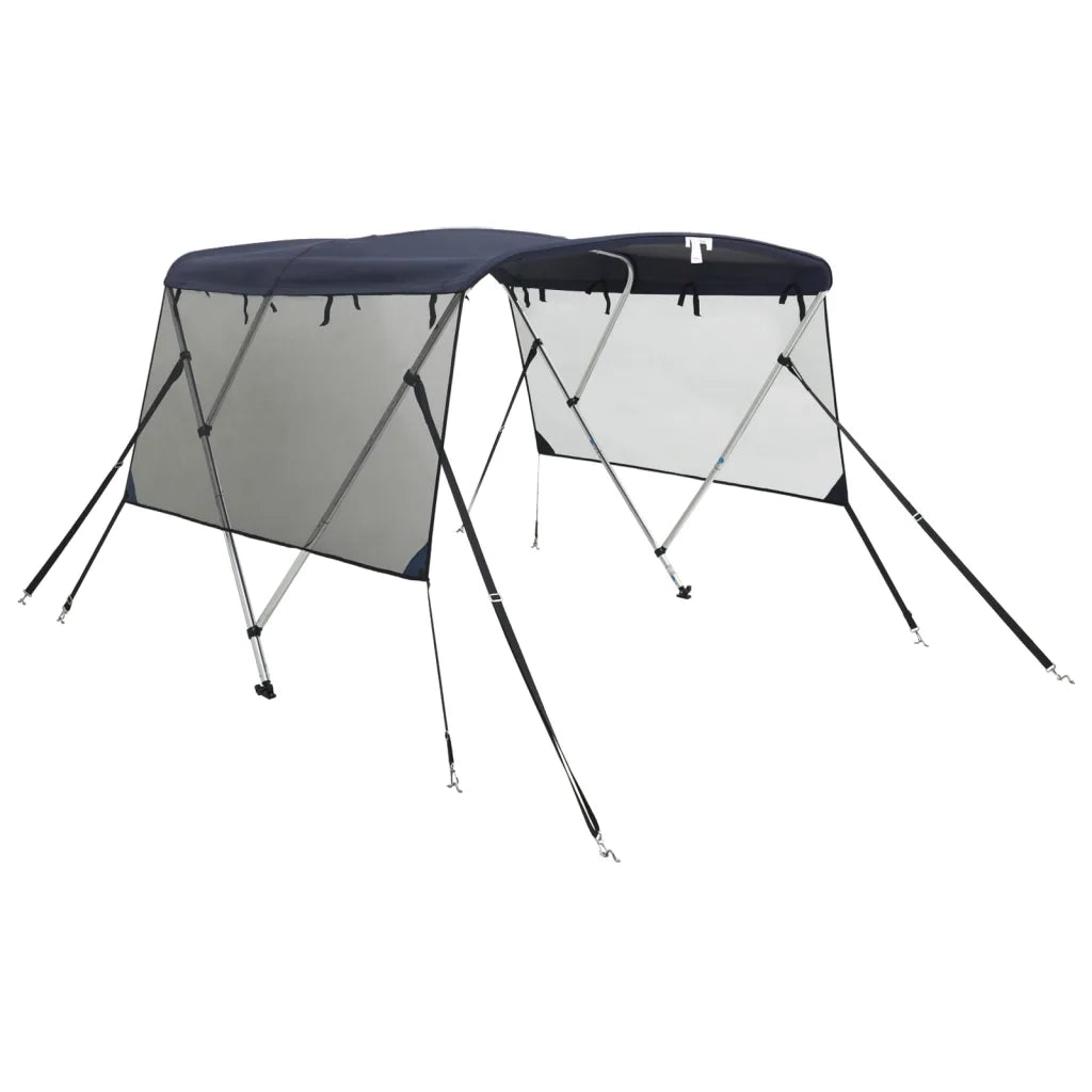 Bimini di Prua Pareti Laterali Rete 3 Archi 183x(137-152)x137cm