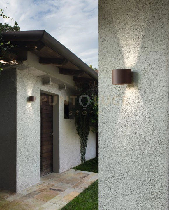 APPLIQUE DA ESTERNO 10W 770LM 4000K IP65 CORTEN CILY 12CM H.10CM