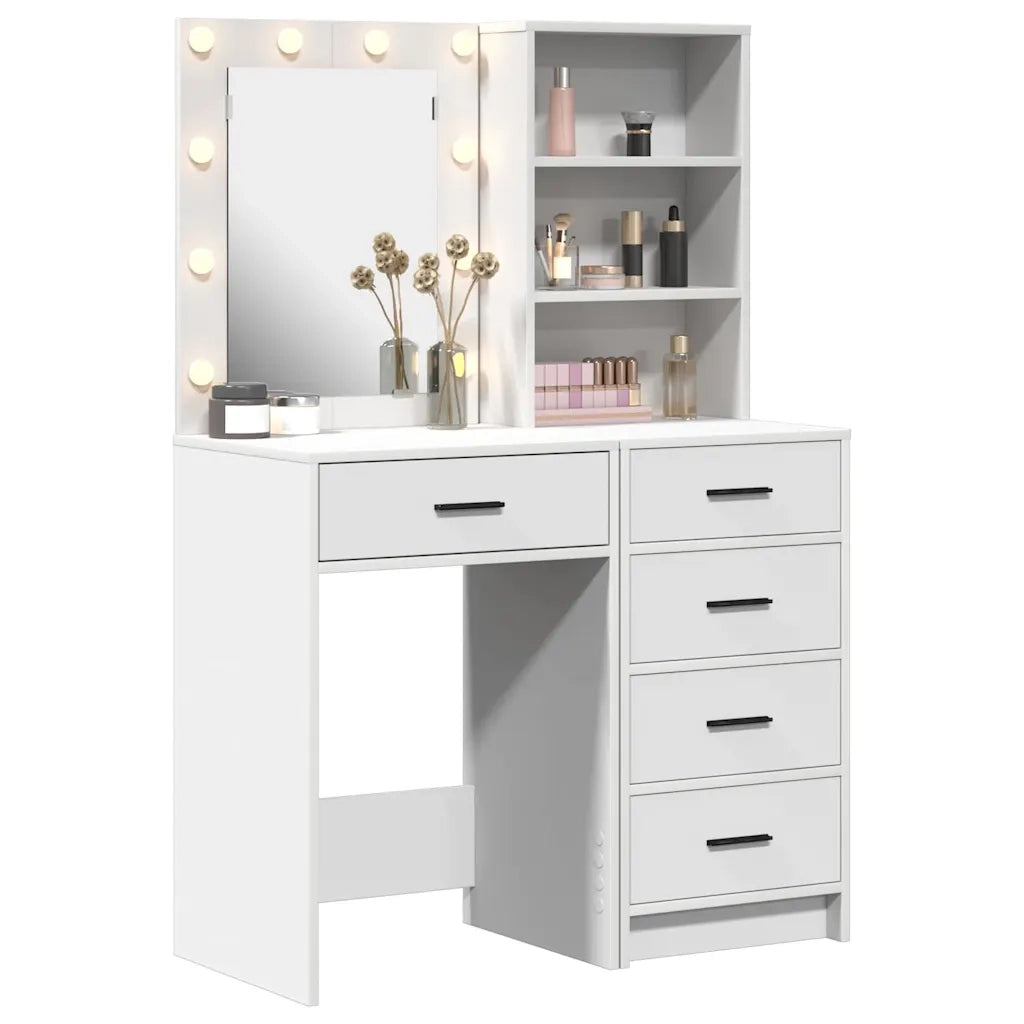 Tavolo da Trucco con cassetto 2 pcs Bianco 50 x 41 x 135 cm 3334200