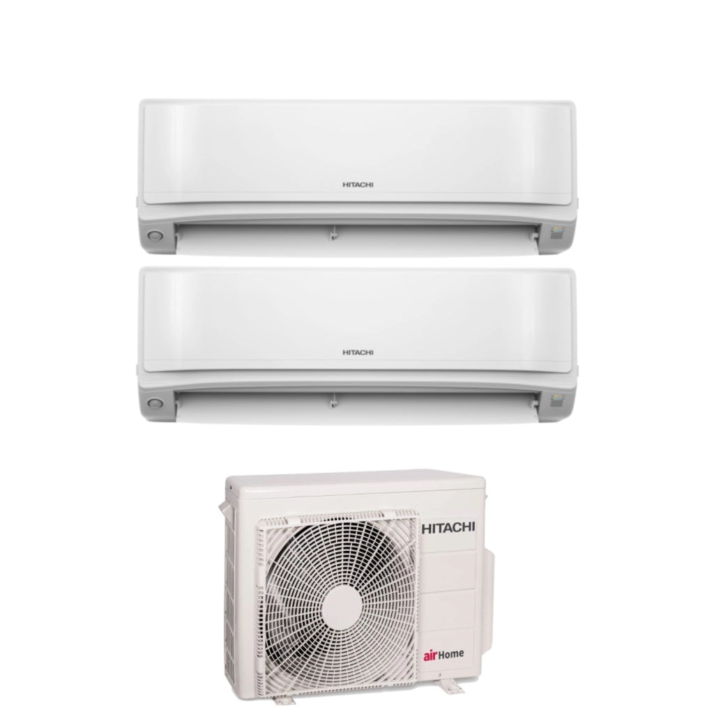 Condizionatore Dual Split Hitachi AirHome 600 9+9 con RAM-G43N2HAE R-32 Wi-Fi Integrato