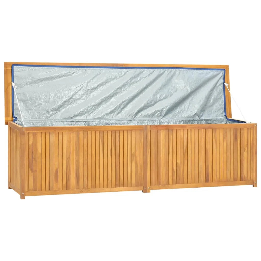 Baule da giardino 200 x 50 x 55 cm in legno massello di teak 02_0012990