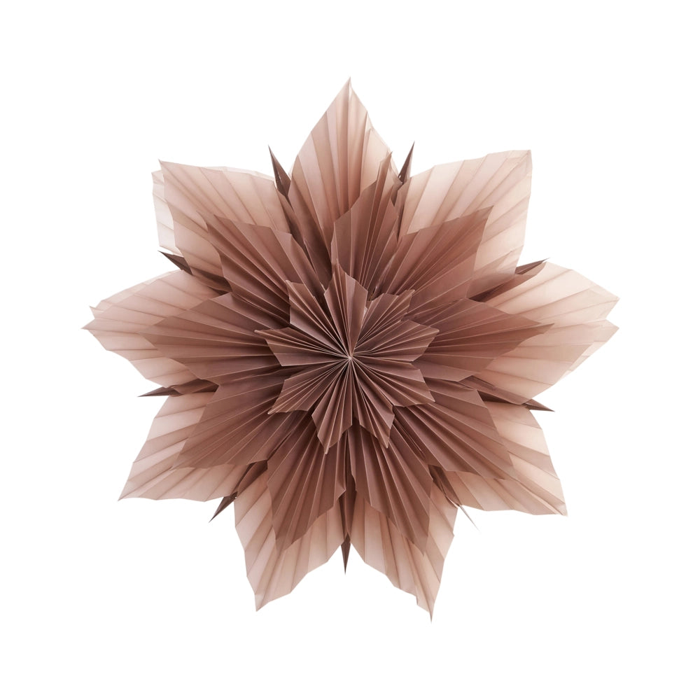 Decorazione da appendere Stella Rosa Paralume di carta Decorazione natalizia a forma di stella