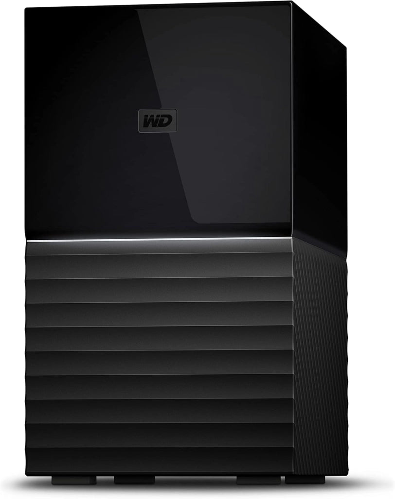 28TB My Book Duo Hard Disk Esterno per Desktop RAID, USB-C/USB 3.2 Gen 1, Protezion con password, Software per la gestion e il backup, RAID 0/1, JBOD, Formatto per Windows and MacOS, Nero
