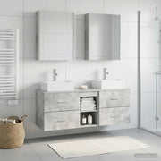 Set di mobili per il bagno 5 pcs Grigio Cemento 3406810