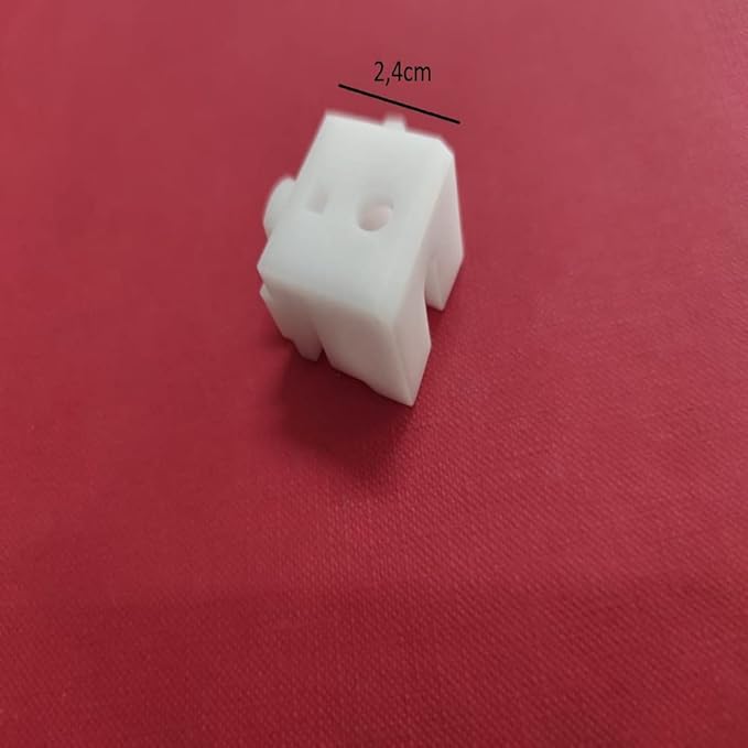 Supporto da 2,2cm a Parete/Soffitto per Tende e Binari, Nylon Bianco - Made in Italy 🇮🇹