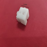 Supporto da 2,2cm a Parete/Soffitto per Tende e Binari, Nylon Bianco - Made in Italy 🇮🇹