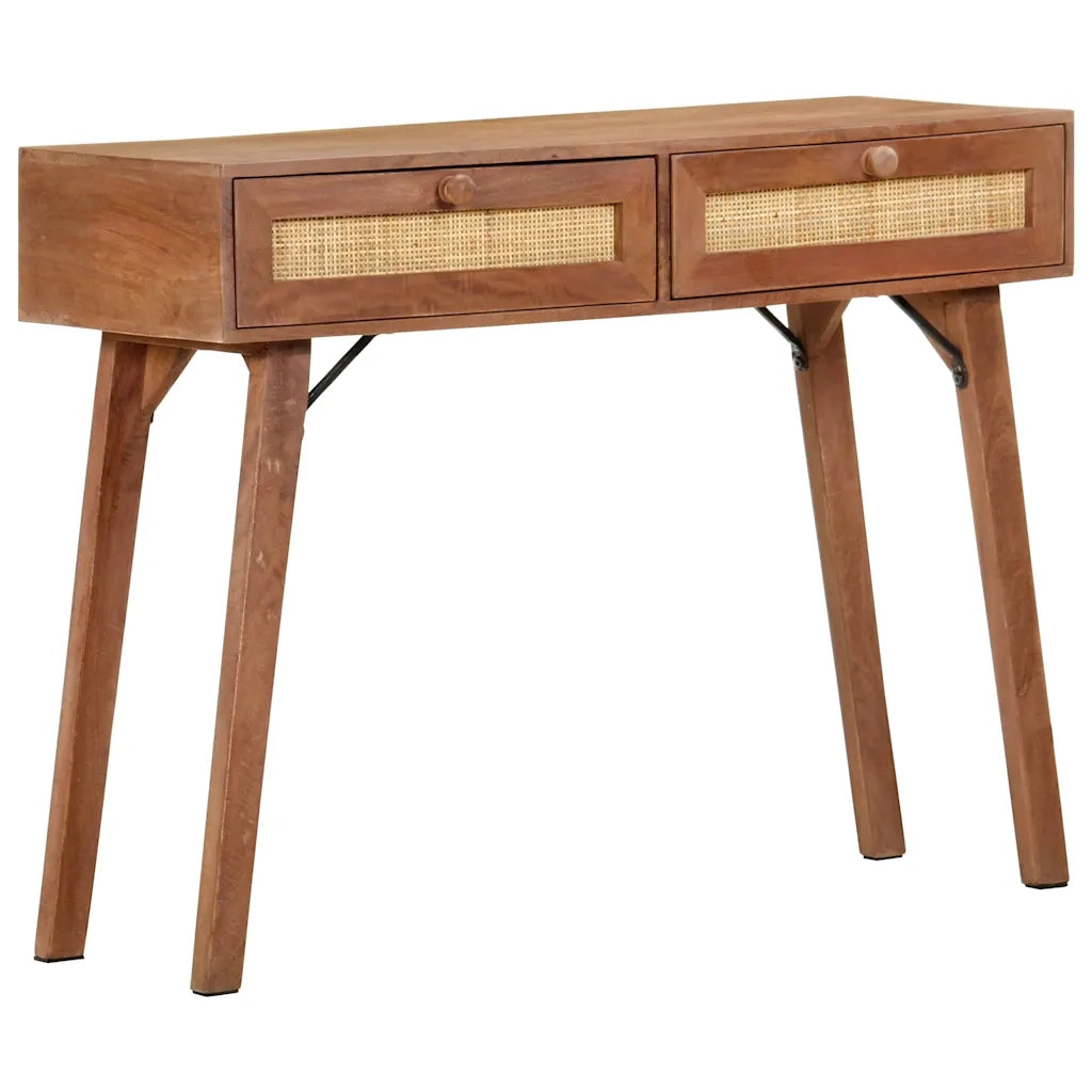 Tavolo Consolle 100x35x76 cm in Legno Massello di Mango 323598