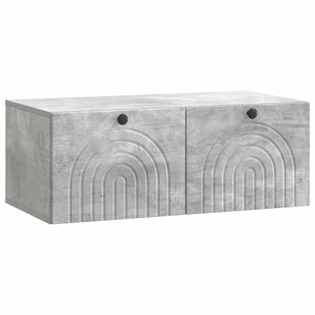 Mobile Porta TV da Muro Grigio Cemento 78,5 x 41 x 30 cm 898178