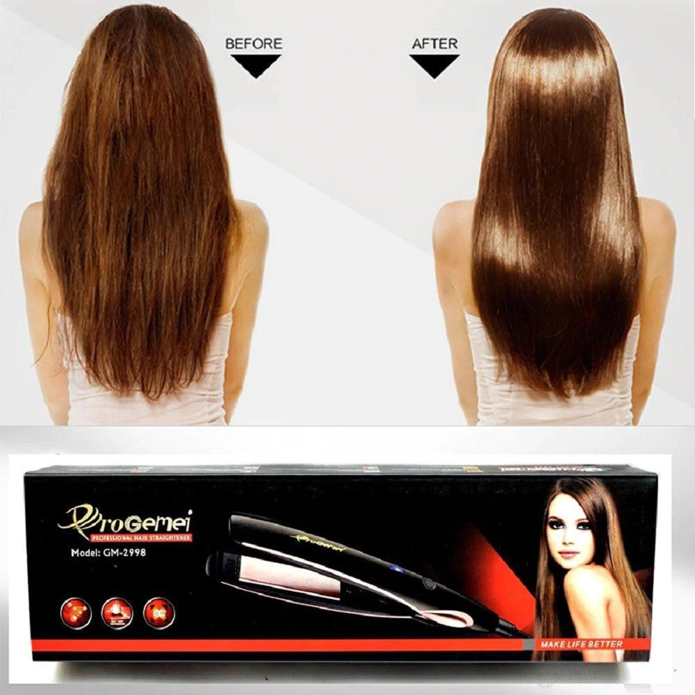 Trade Shop - Piastra Per Capelli Lisci Professionale Rivestimento Ceramica Tormalina Gm-2998 -