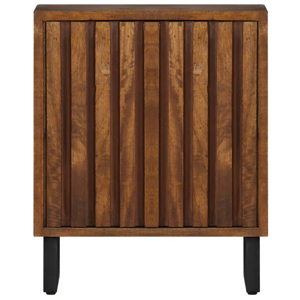 Comodino cassettiera mobile da camera da letto 40x30x50 cm legno massello di mango 1402120