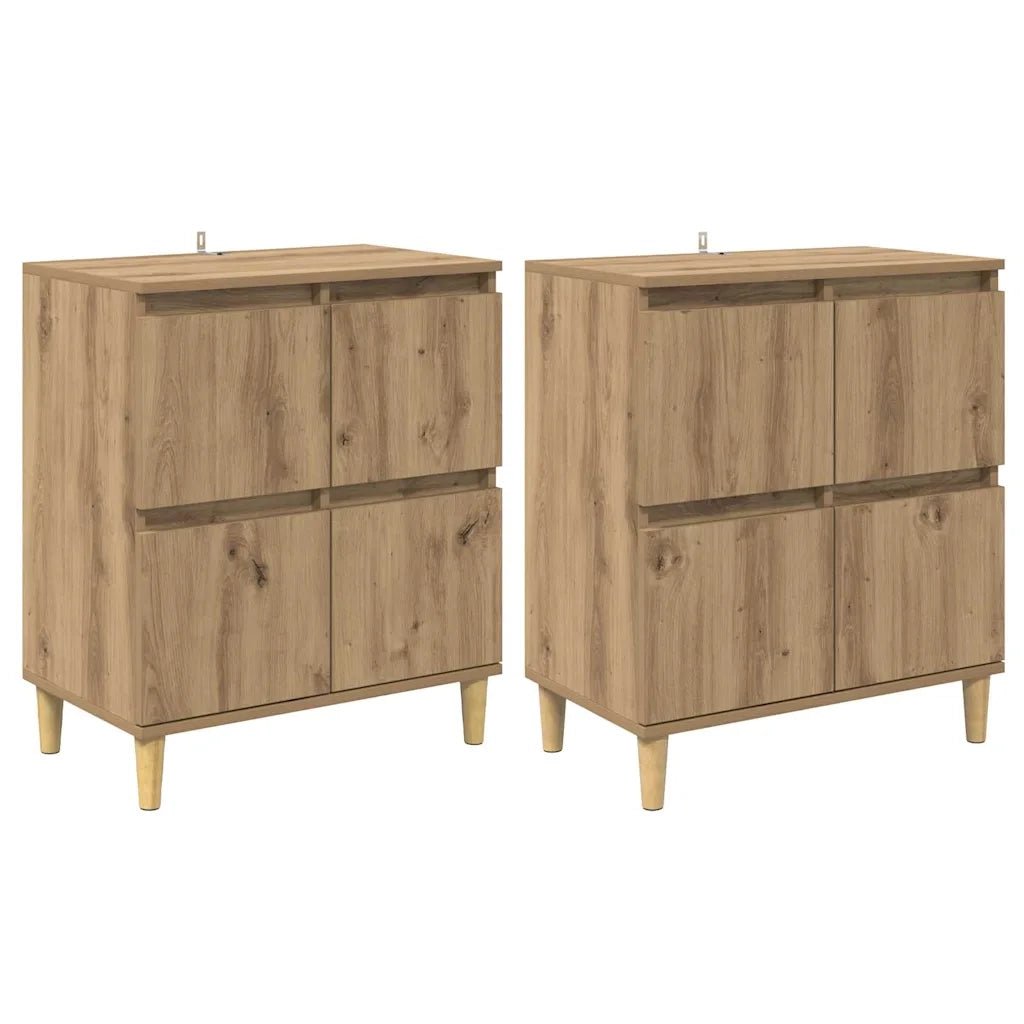 Sideboards 2 pcs Rovere artigianale 60 x 35 x 70 cm 3415587