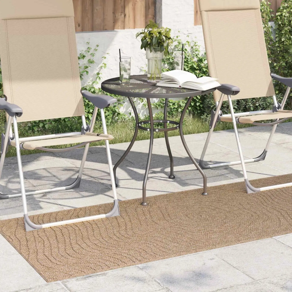 Tappeti per area Moiré AGIRA Naturale 150 x 80 cm Poliestere 42022534