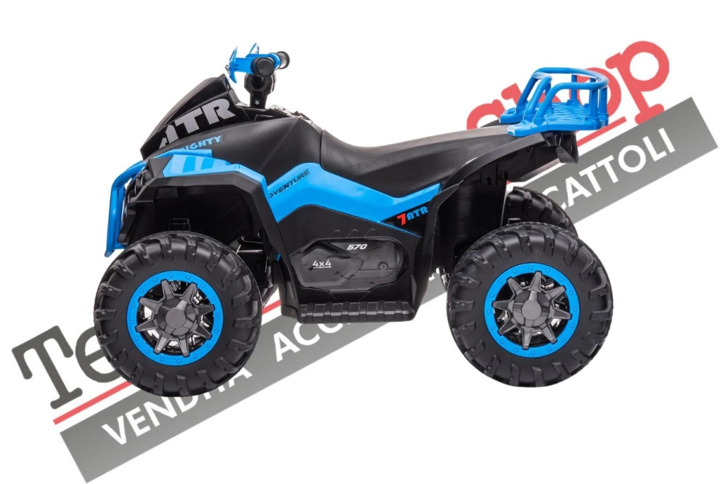 Tecnobike Shop Quad Elettrico per Bambini ATV  1.0 12V  con Radiocomando colore Blu