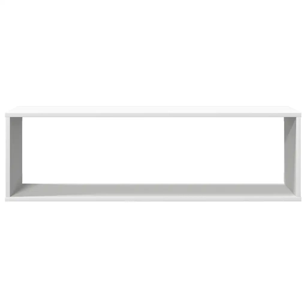 Mensole Parete a Cubo 4 pz Bianco 100x15x30 cm in Multistrato 807080