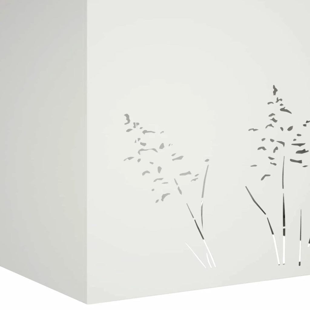 Vaso da giardino 2 pz Bianco 80 x 30 x 49 cm 8005837