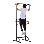 BARRA PER TRAZIONI MULTIFUNZIONE REGOLABILE 171 - 219 CM NERO ROSSO
