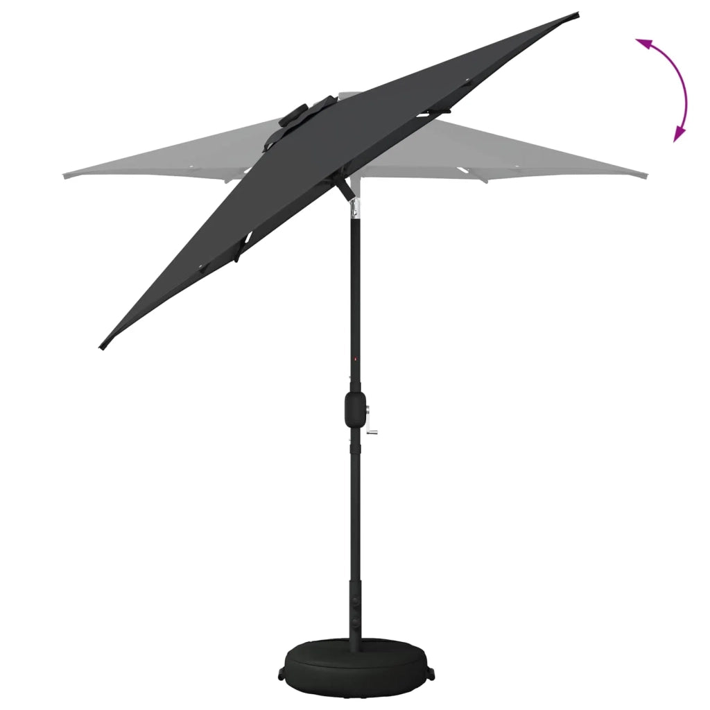 Parasol da Giardino con Luci LED 230 x 230 cm Poliestere 42036251