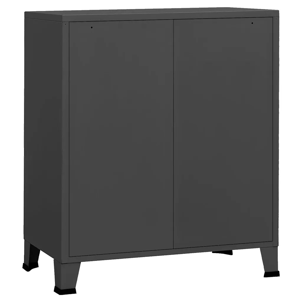 Cassettiera Industriale Antracite 78x40x93 cm in Metallo 339617