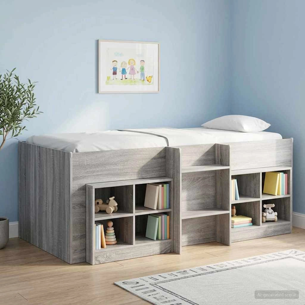 Letto Alto per Bambini Sonoma grigio 90 x 200 cm 3422560
