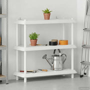 Unità di scaffalatura 3 livelli 100 x 40 x 96 cm PP Bianco 8011746