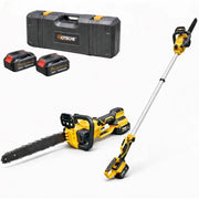 Motosega Elettrica Elettrosega Allungabile 2 Batterie Lama da 12”  Tagli Legna