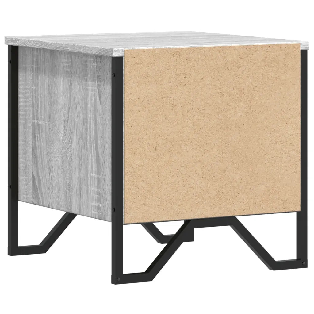 Set di 2 Comodini | Armadio da Notte | Mobiletto da notte Grigio Sonoma 40x41x40 cm in Truciolato