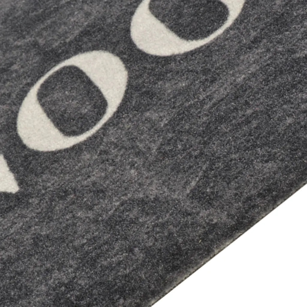 Tappeto da Cucina Lavabile Nero Cucinare 60x300 cm Velluto 136551