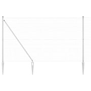 Recinzione da Giardino | Recinzione con Posto Argento 1,5 x 10 m Acciaio