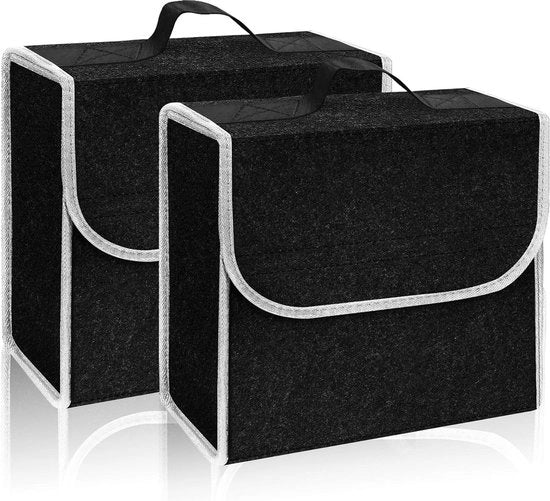 Organizzatore auto per attrezzi in velluto con cerniera per autoaccessori per manutenzione auto - contenitore per attrezzi 30x19