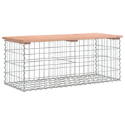 Panchina da Giardino | Panca da Giardino Design Gabbione 103x44x42 cm Massello Douglas