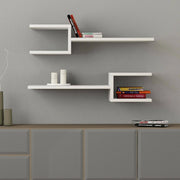 Domingo, Mensola un Ripiano, 75x22x18h cm Bianco