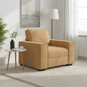 Divano Sedia-Poltrona-Sofa Relax Marrone 60 cm Velluto 248598