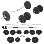 Set di manubri e bilancieri per sport allenamento con i pesi e fitness 30 kg 02_0000745