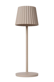 Lampada da tavolo outdoor ricaricabile LED 2W crema Lucide