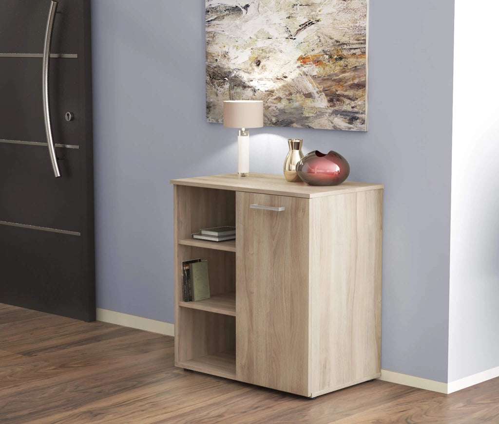 Mobile Ingresso Moderno Salvaspazio in Legno Composito cm 68x35x87 - LOUIS