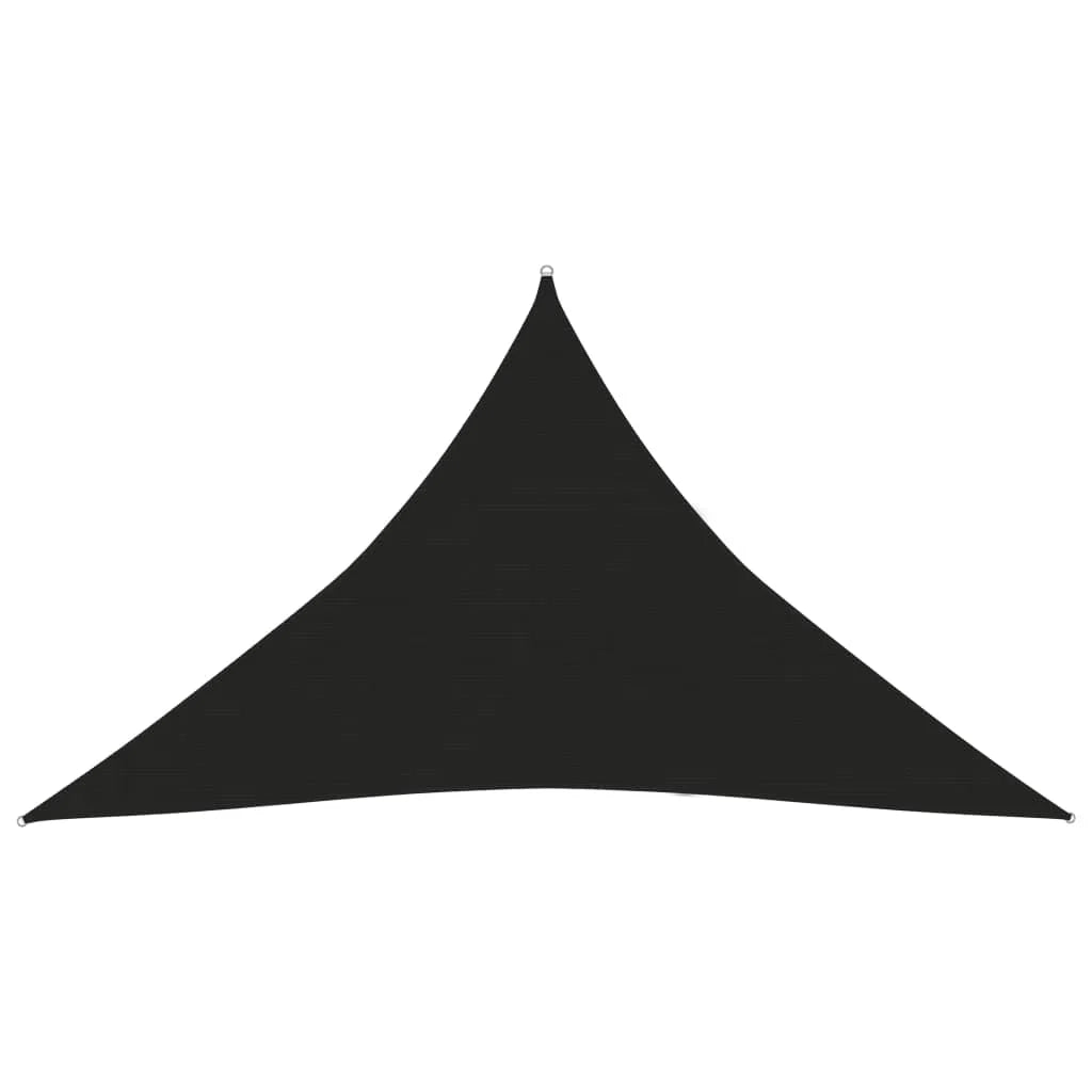 Vela ombreggiante/ombrellone 160 g/m² 4 x 4 x 5,8 m HDPE nero 02_0009212