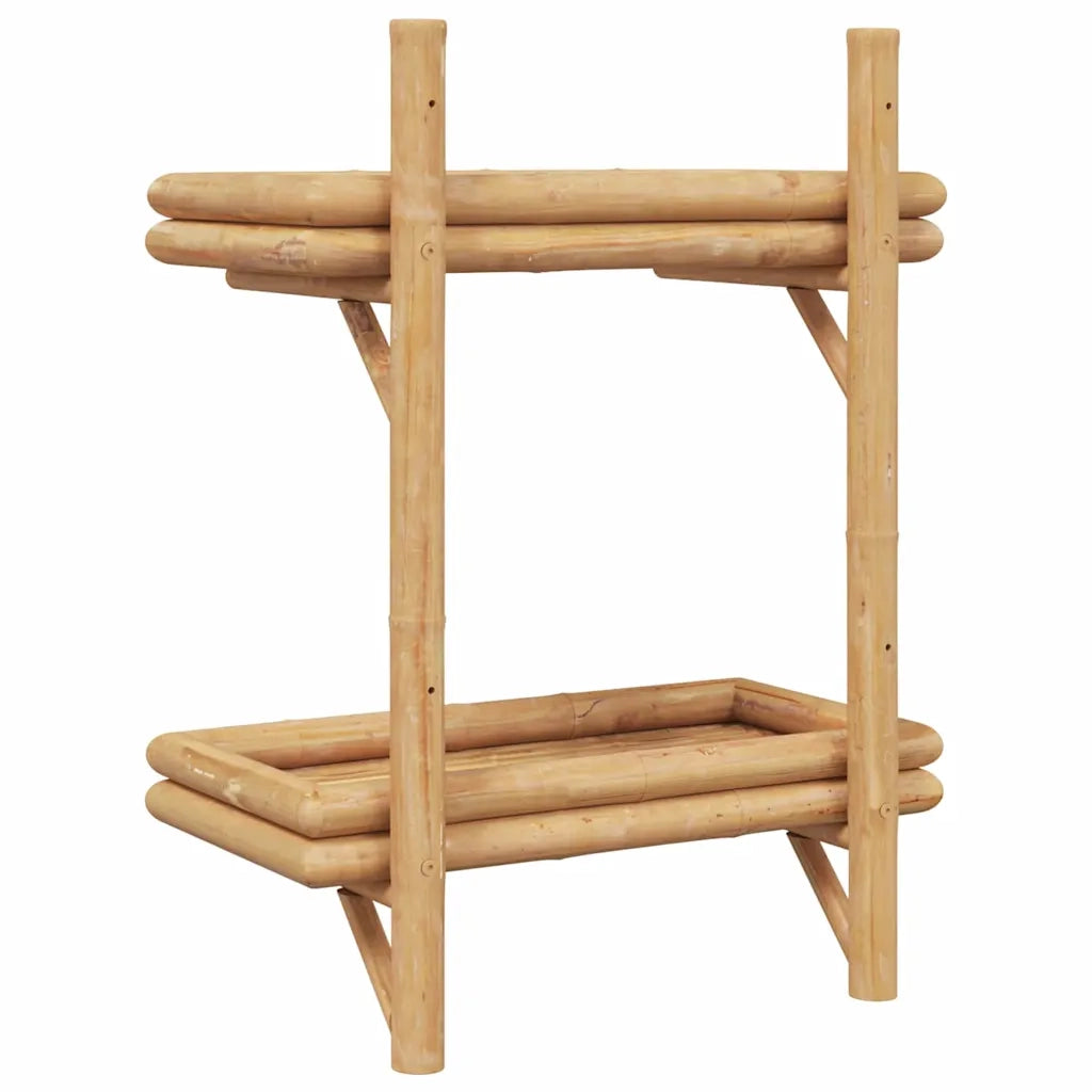 Scaffale da parete | Ripiano a parete | Mensola a parete Marrone 39 x 26 x 60 cm Bamb¨´