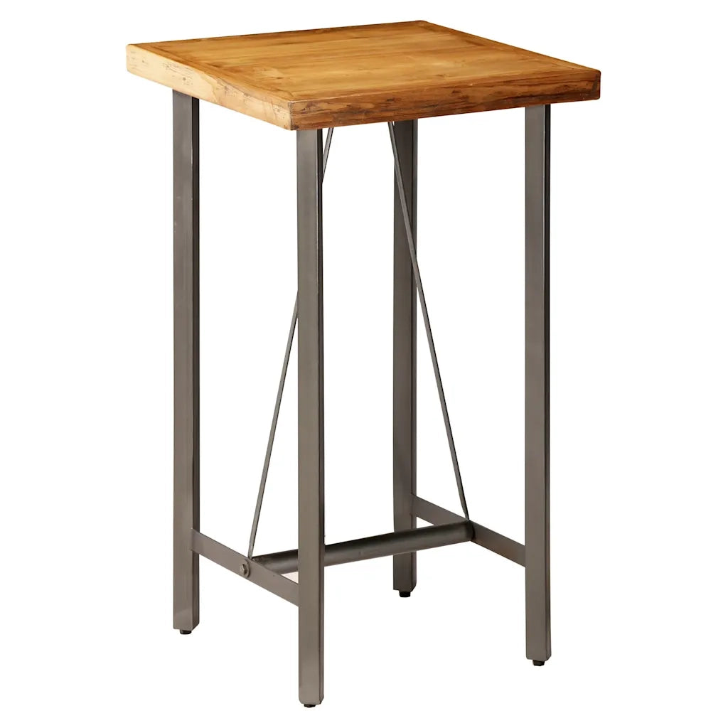 Tavolo da Bar in Teak Massello Rigenerato 60x60x107 cm cod mxl 59930