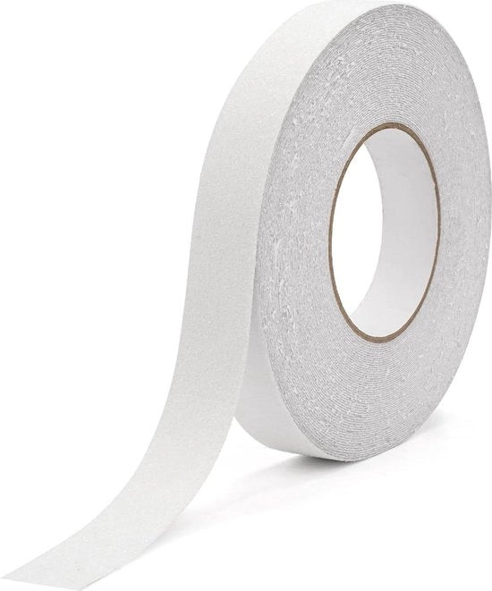 Nastro antiscivolo trasparente 25 cm x 20 m - impermeabile - adesivo - per doccia e bagno - prevenzione cadute - indoor e outdoor