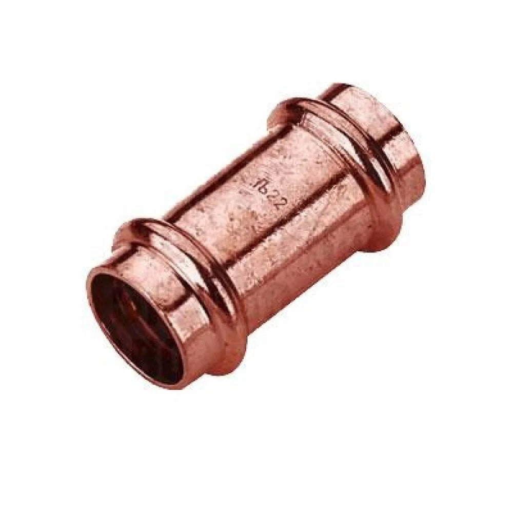 Viega manicotto con battente in rame a  pressare f/f d.22 b07wjdqjxr